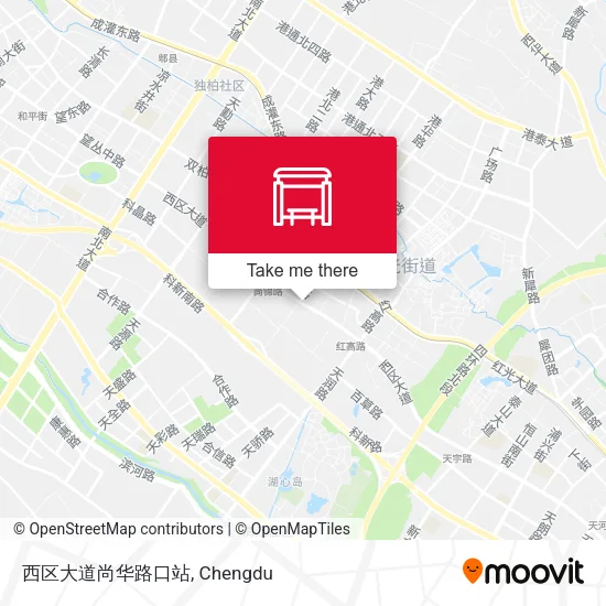 西区大道尚华路口站 map