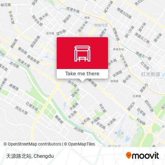 天源路北站 map
