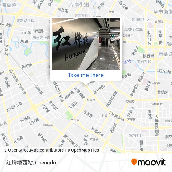 红牌楼西站 map