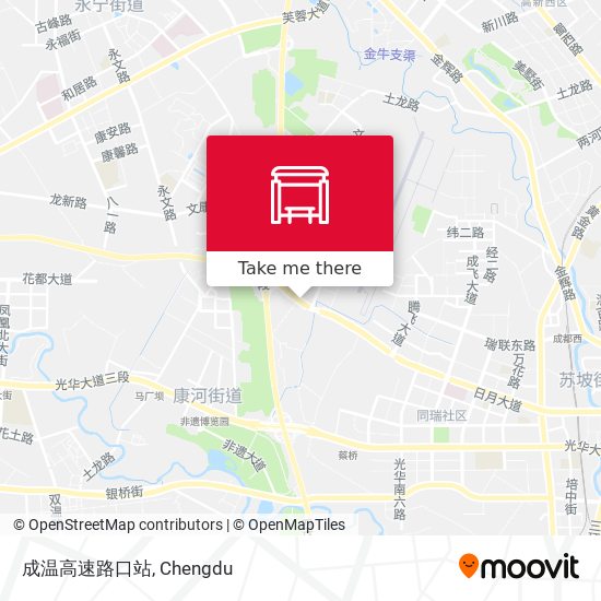 成温高速路口站 map