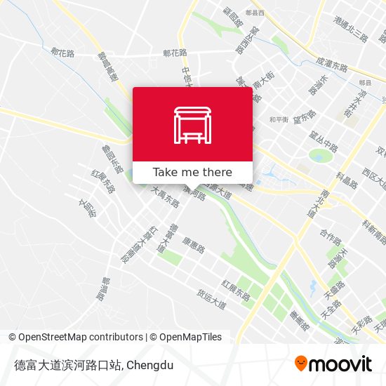 德富大道滨河路口站 map