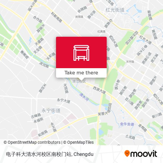 电子科大清水河校区南校门站 map