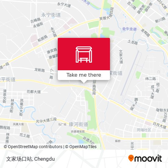 文家场口站 map