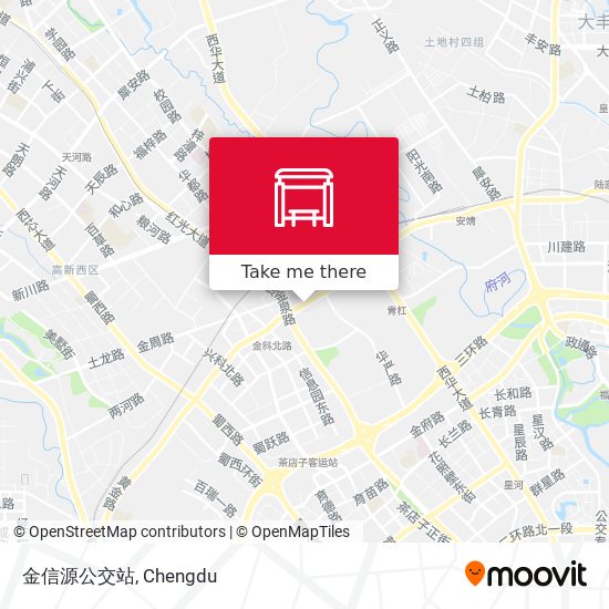 金信源公交站 map