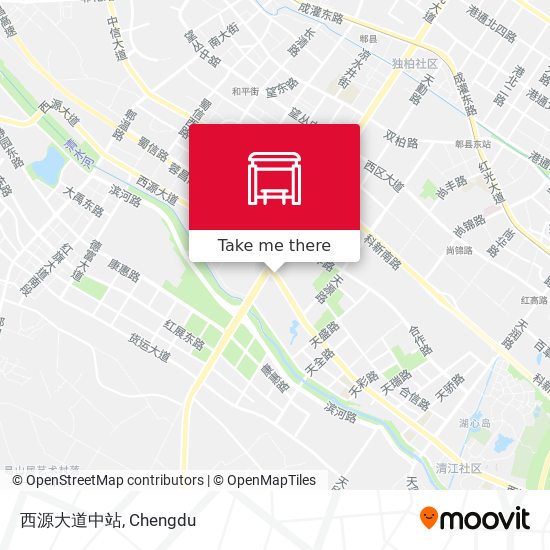西源大道中站 map