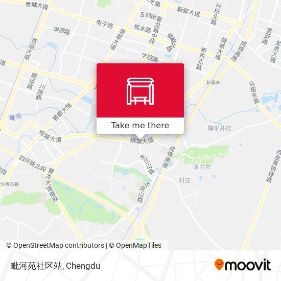 毗河苑社区站 map