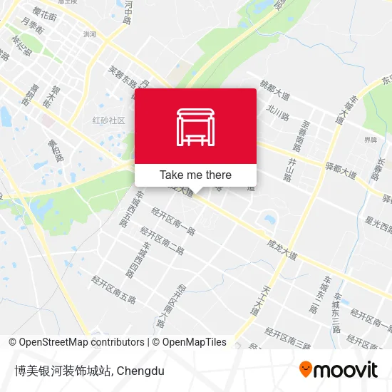 博美银河装饰城站 map