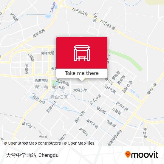 大弯中学西站 map