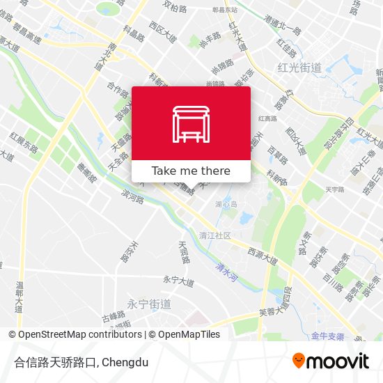 合信路天骄路口 map