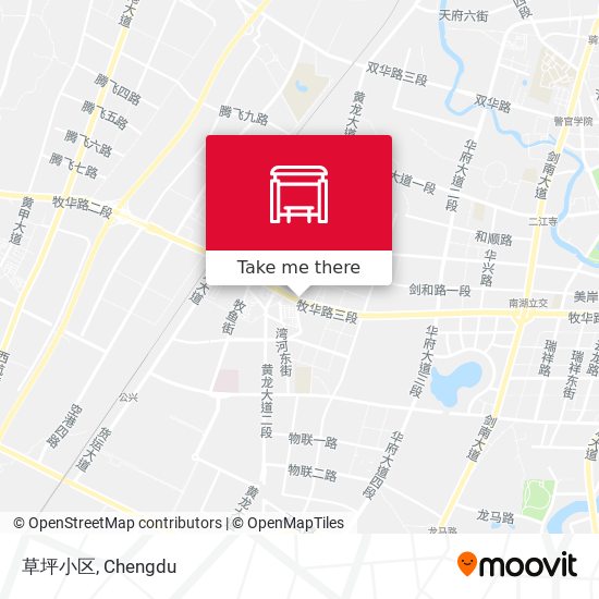 草坪小区 map