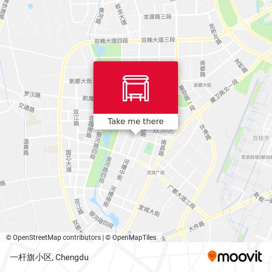 一杆旗小区 map