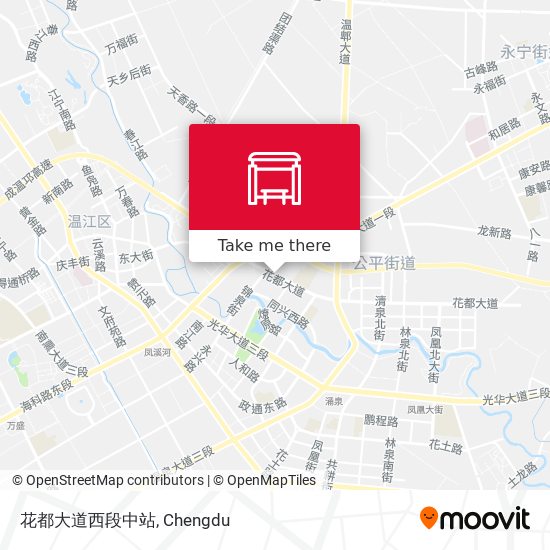 花都大道西段中站 map