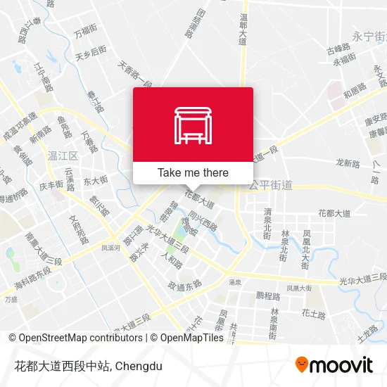 花都大道西段中站 map