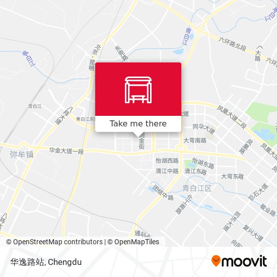 华逸路站 map