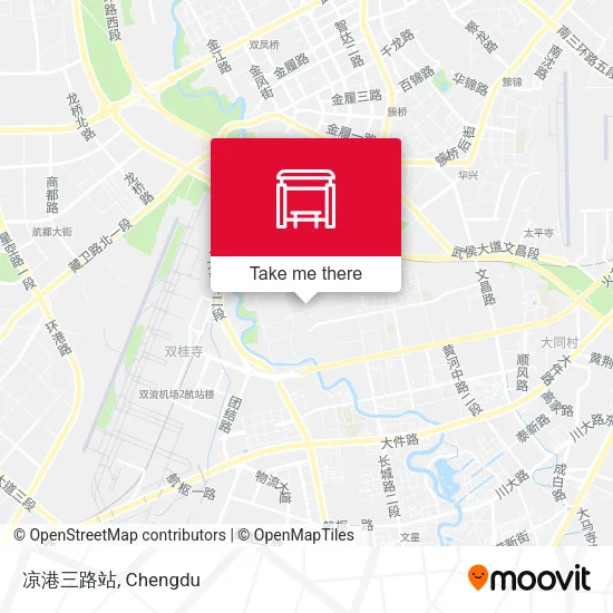 凉港三路站 map
