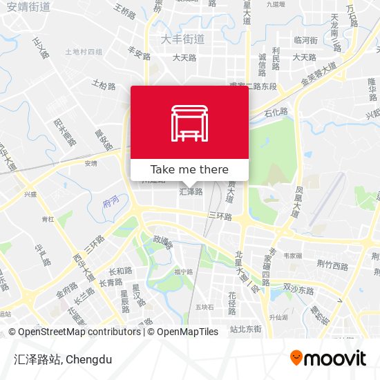 汇泽路站 map