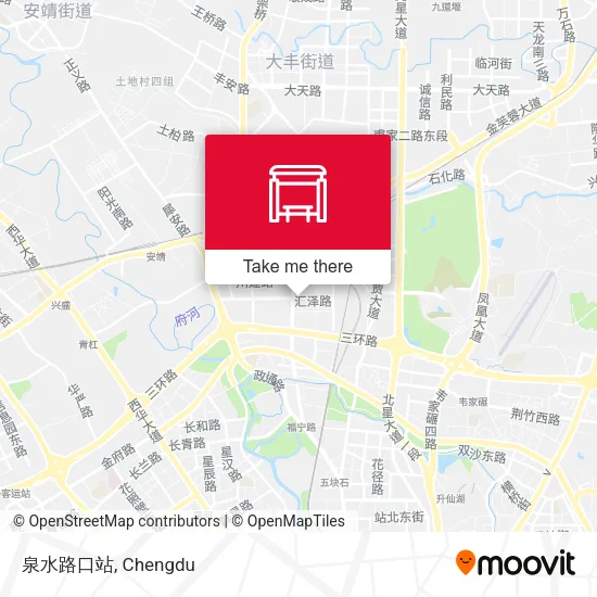 泉水路口站 map
