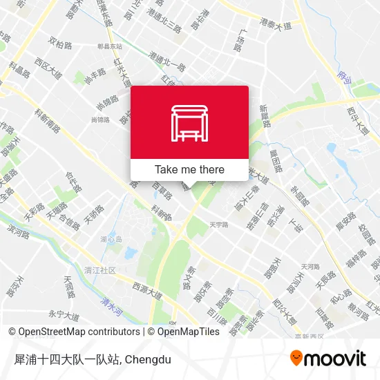 犀浦十四大队一队站 map