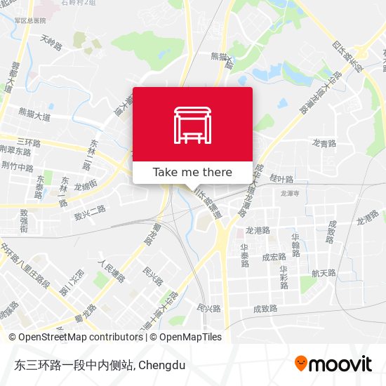 东三环路一段中内侧站 map