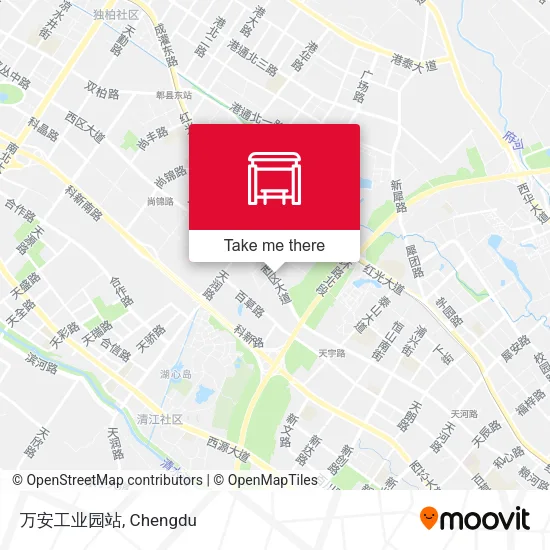 万安工业园站 map