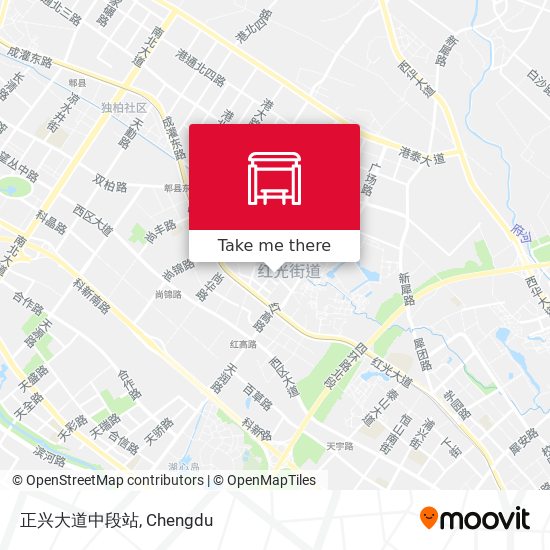 正兴大道中段站 map