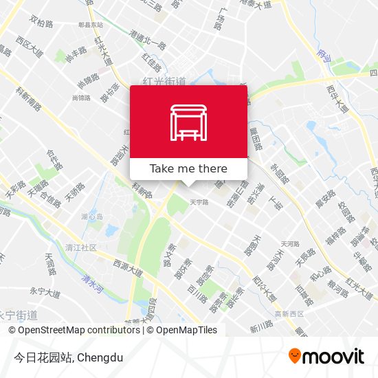 今日花园站 map