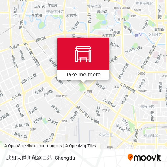 武阳大道川藏路口站 map