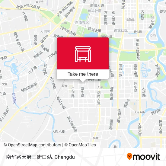 南华路天府三街口站 map