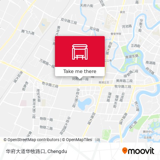 华府大道华牧路口 map