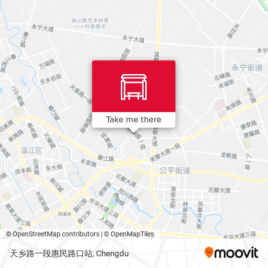 天乡路一段惠民路口站 map