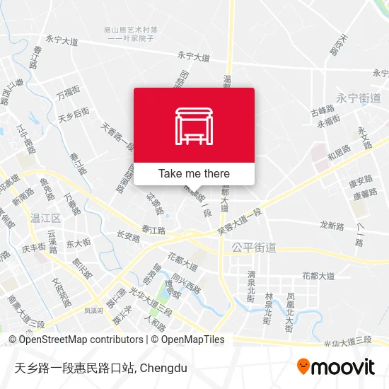 天乡路一段惠民路口站 map