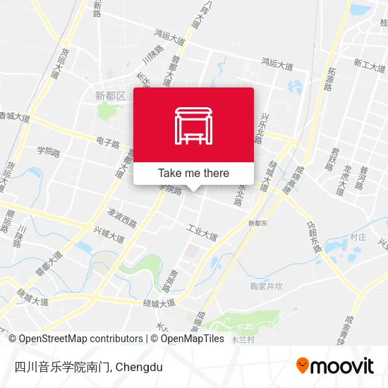 四川音乐学院南门 map