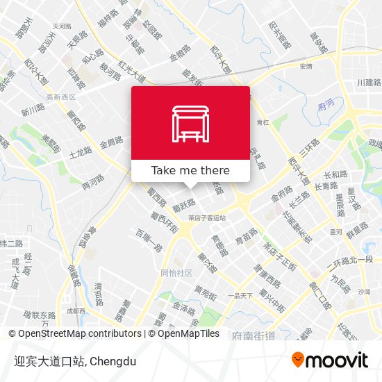 迎宾大道口站 map