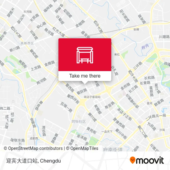 迎宾大道口站 map
