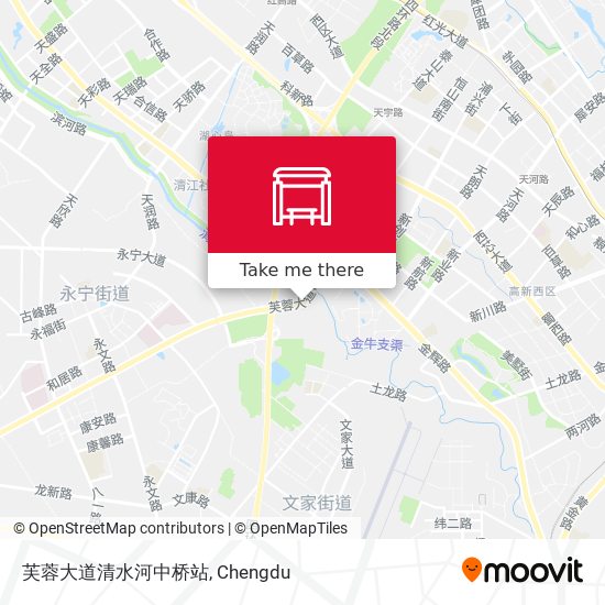 芙蓉大道清水河中桥站 map