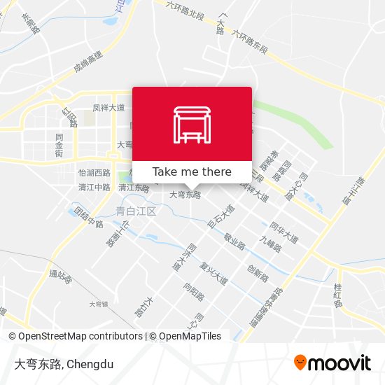 大弯东路 map