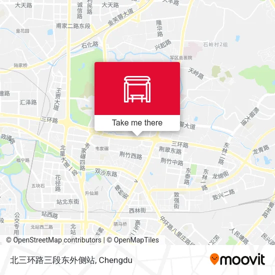 北三环路三段东外侧站 map