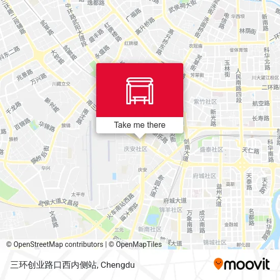 三环创业路口西内侧站 map