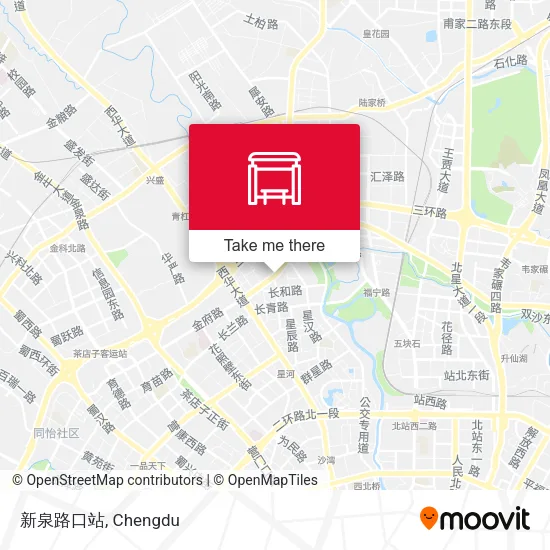 新泉路口站 map
