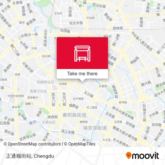 正通顺街站 map