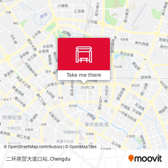 二环商贸大道口站 map