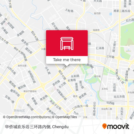 华侨城欢乐谷三环路内侧 map