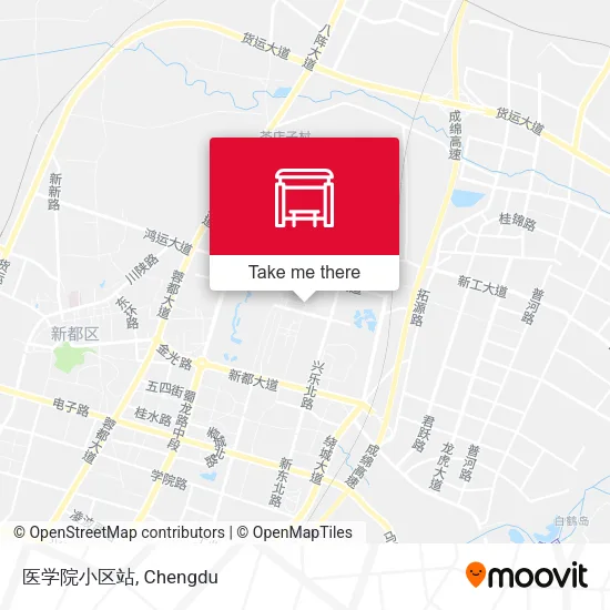 医学院小区站 map