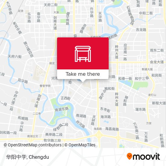 华阳中学 map