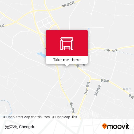 光荣桥 map