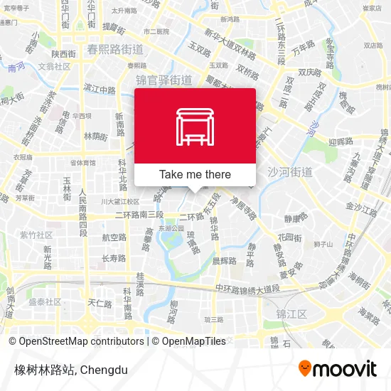 橡树林路站 map