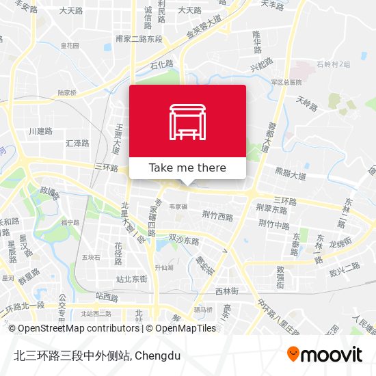 北三环路三段中外侧站 map