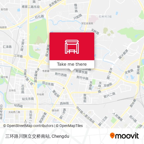 三环路川陕立交桥南站 map