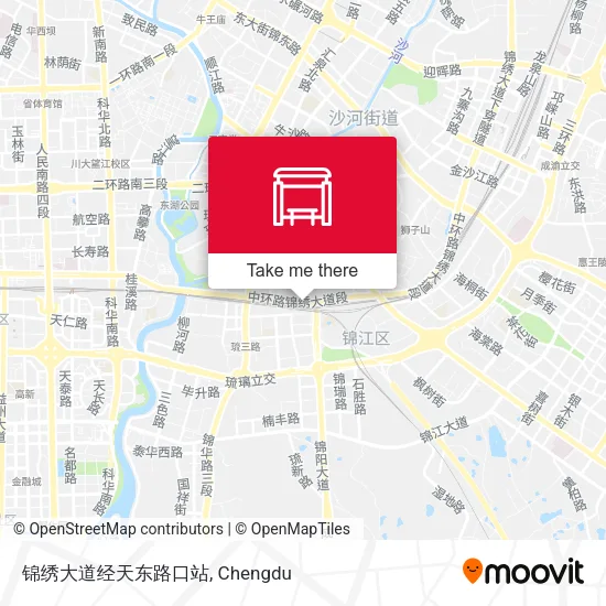 锦绣大道经天东路口站 map