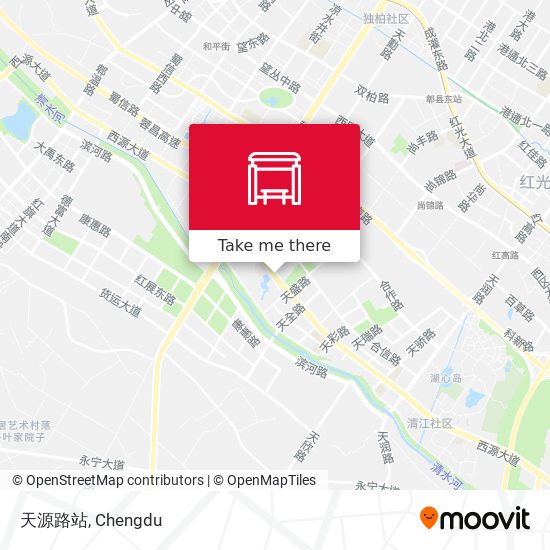 天源路站 map